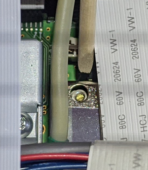 Inside of TS-2000 for TCXO adjustment