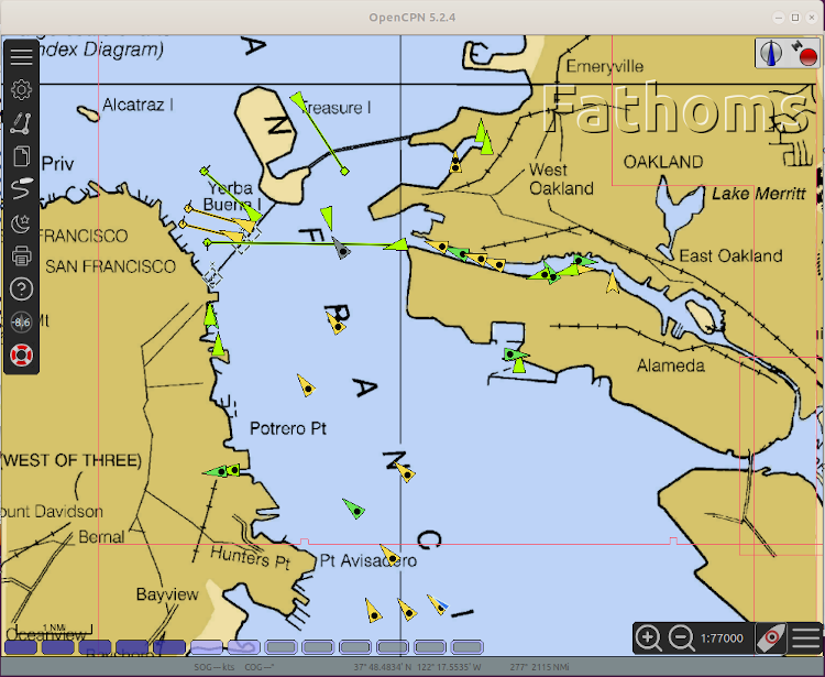 OpenCPN display