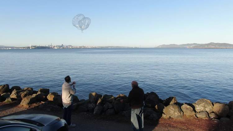 Releasing the second balloon