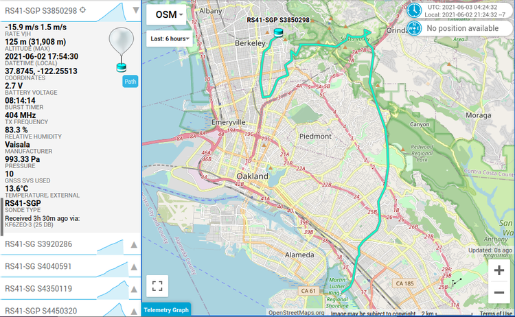 S3850298 flight trajectory