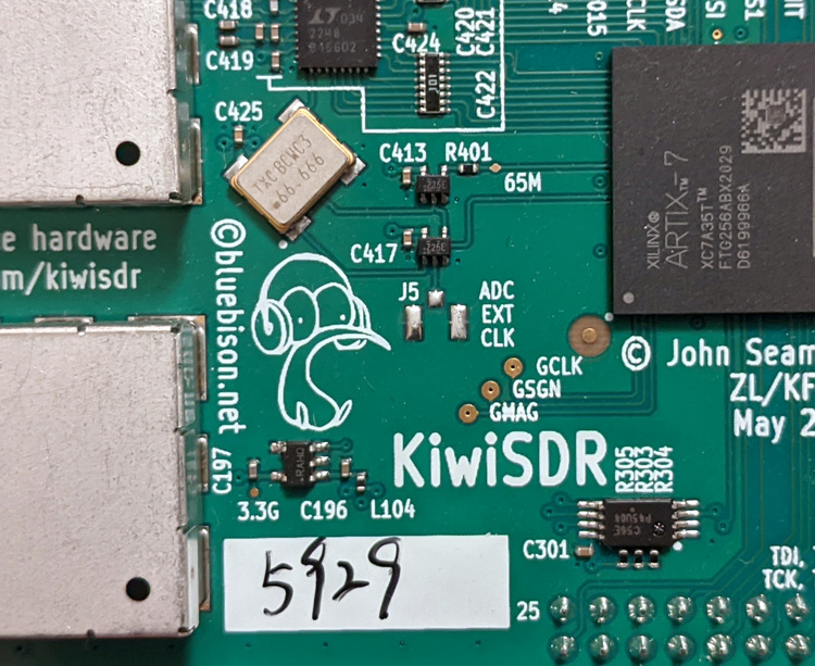 KiwSDR external clock input
