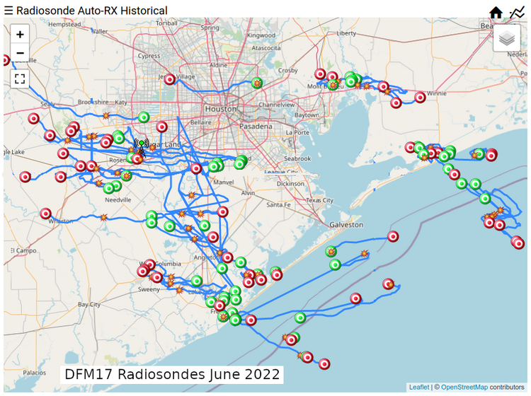 DFM17 Radiosonde launches June 2022