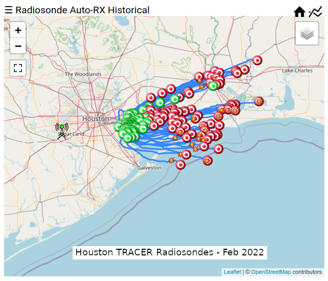 Houston radiosondes February 2022