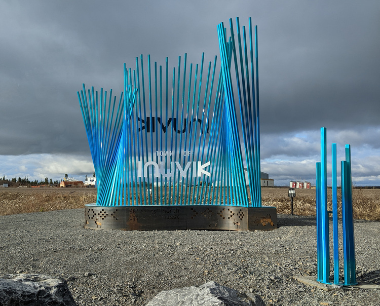 New Inuvik town sign