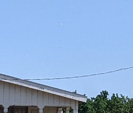 Balloon falling