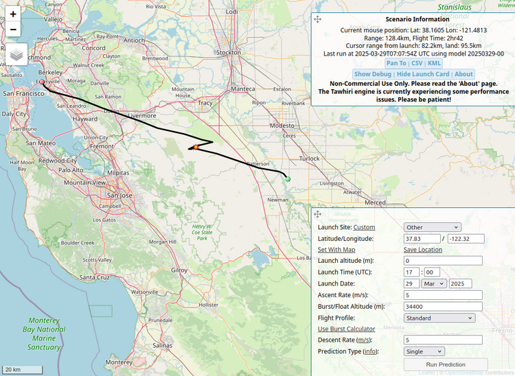 Flight prediction from the night before